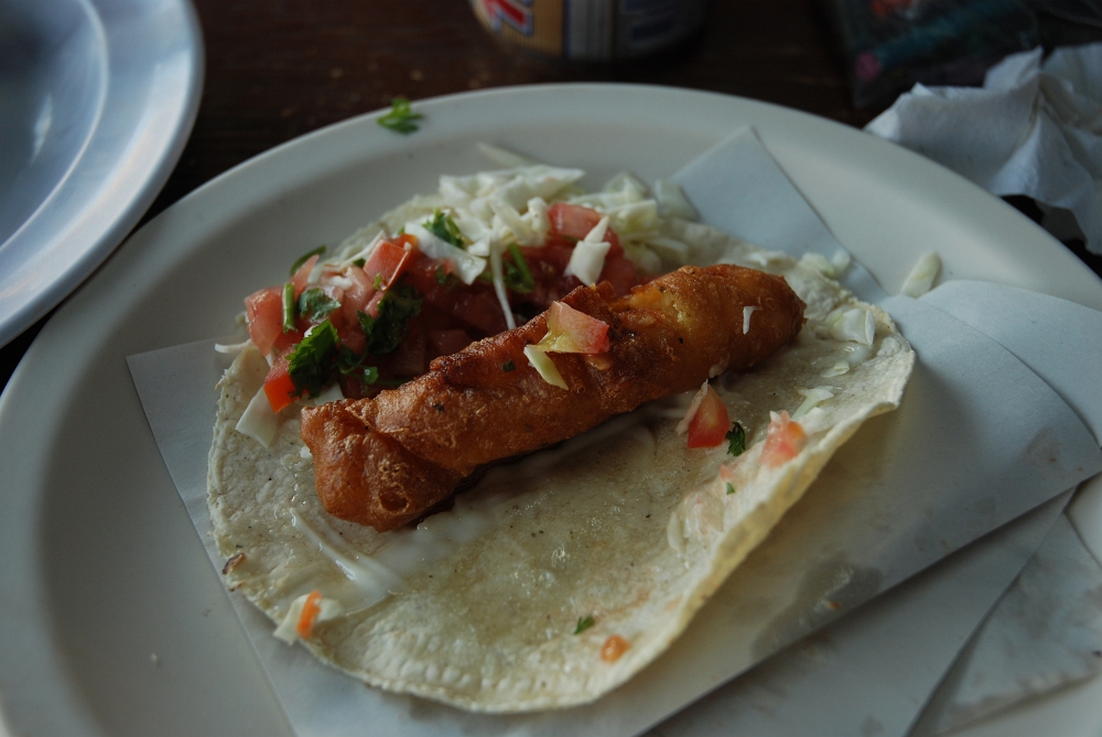 Delicious fish taco, San Quintin